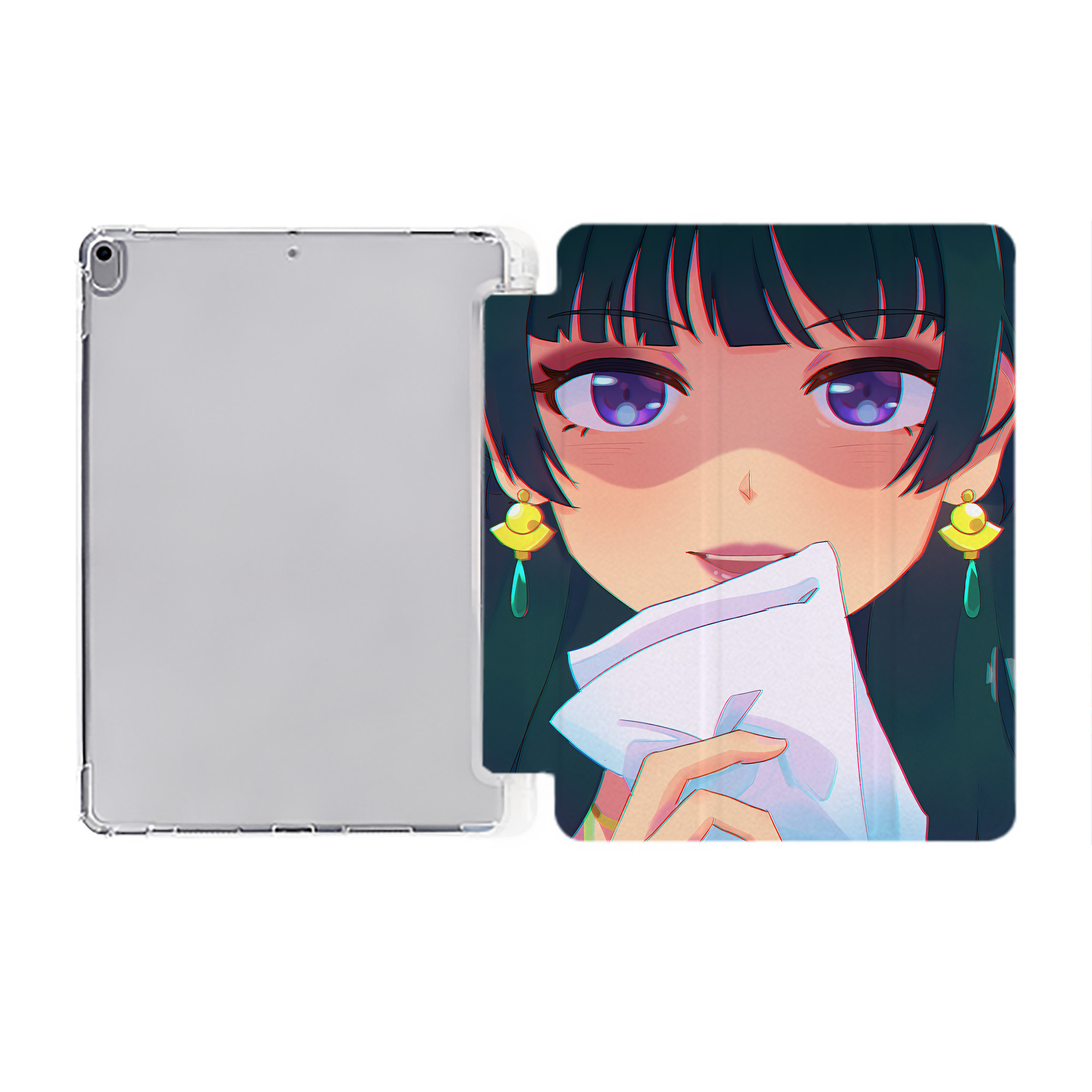 （画像用） 薬屋のひとりごと The Apothecary Diaries IPad ケース ペン収納付き 三つ折りスタンド PUレザー×シリコン 対応機種9.5/10.5/10.9インチ